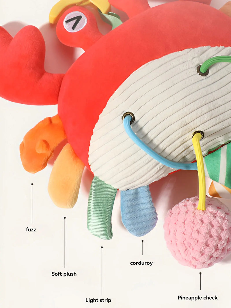 Hanging Baby Crib Toy Plush Bedbell with Pull String and Rattles