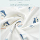 100% Cotton Newborn Swaddle Wrap for Calm, Cozy Sleep