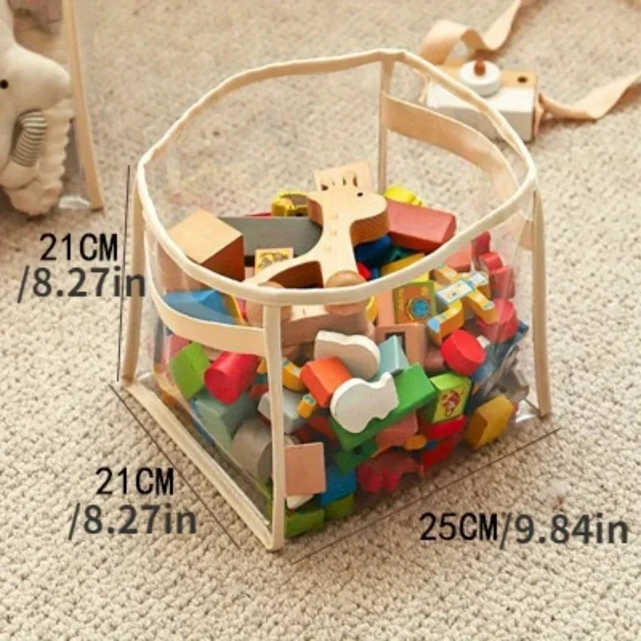 Transparent Toy Storage Box for Kids