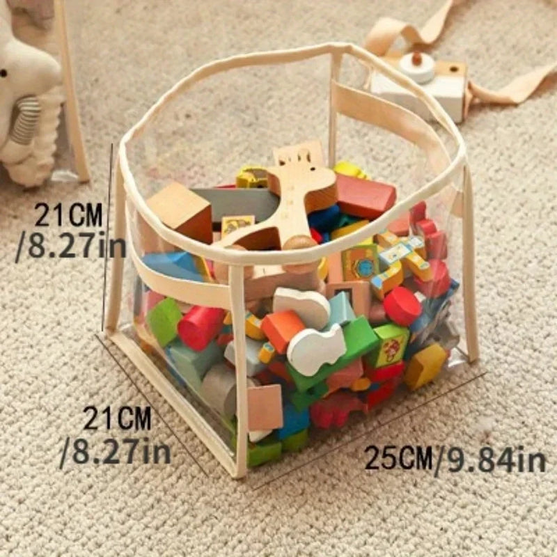 Transparent Toy Storage Box for Kids