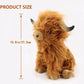 Highland Cow Plush Toy - 25cm Soft Stuffed Farm Animal for Kids