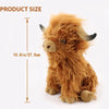 Highland Cow Plush Toy - 25cm Soft Stuffed Farm Animal for Kids