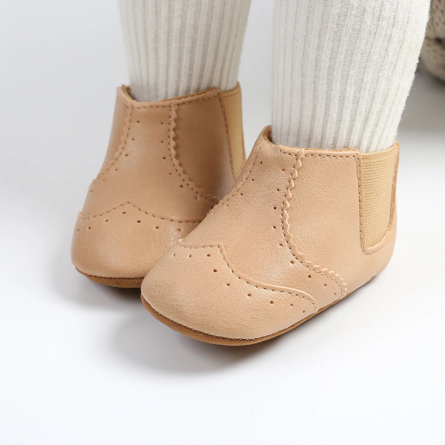 LittleStep Vintage Baby Booties | Warm Anti-Slip Soft Sole Infant Shoes 0-18M