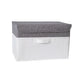 Fabric Organizer Bin with Lid for Home Storage