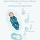 100% Cotton Newborn Swaddle Wrap for Calm, Cozy Sleep