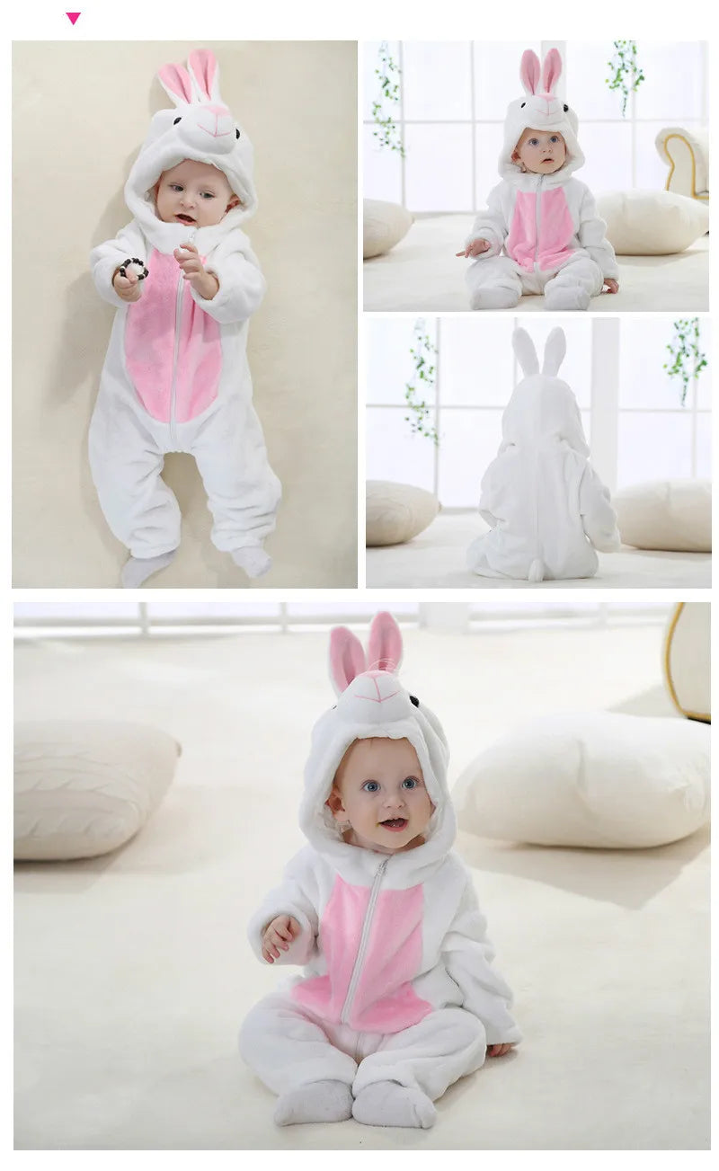 Kids Animal Onesie Pyjamas for Warm Winter Nights & Cozy Playtime