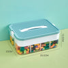 Stackable Kids Building Block Storage Box with 1–3 Layers and Play Lid