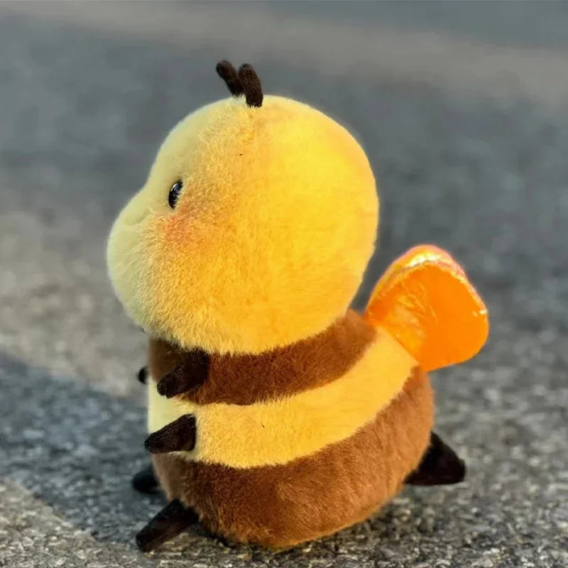 Honey Bee Plush Toy - 20cm Soft Kawaii Stuffed Animal for Kids & Nursery Gifts