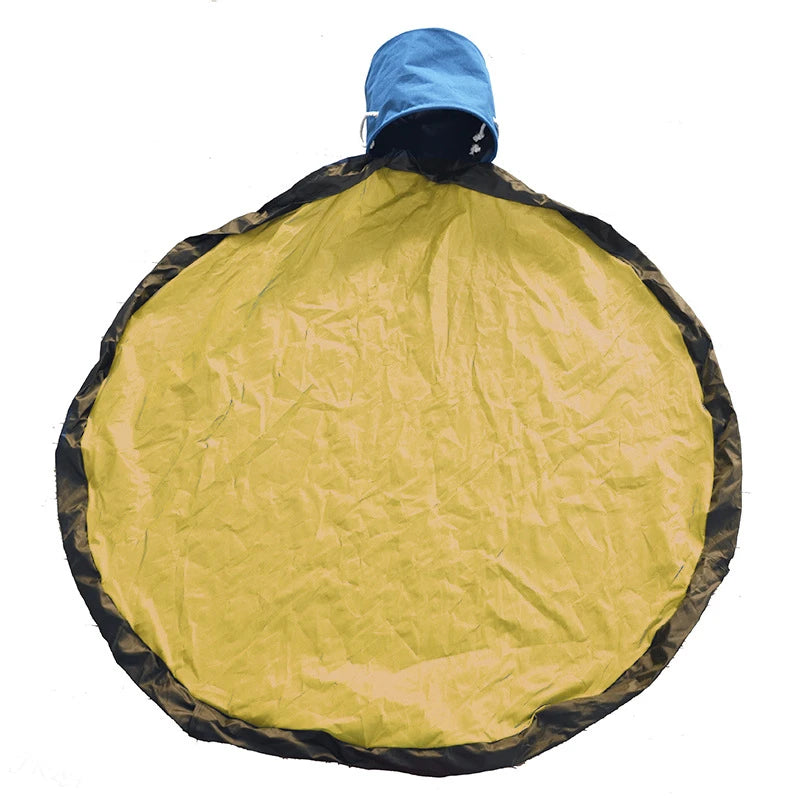 Foldable Toy Storage Bucket with Play Mat