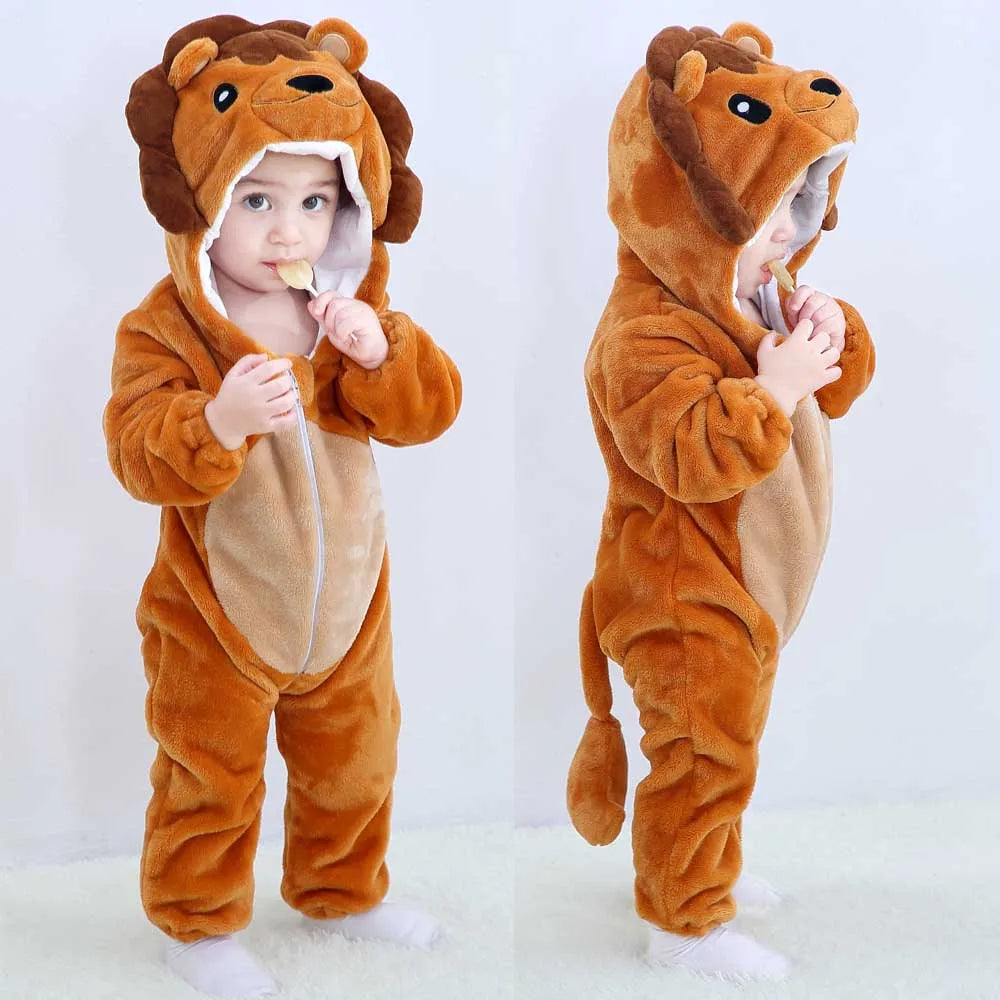 Kids Animal Onesie Pyjamas for Warm Winter Nights & Cozy Playtime