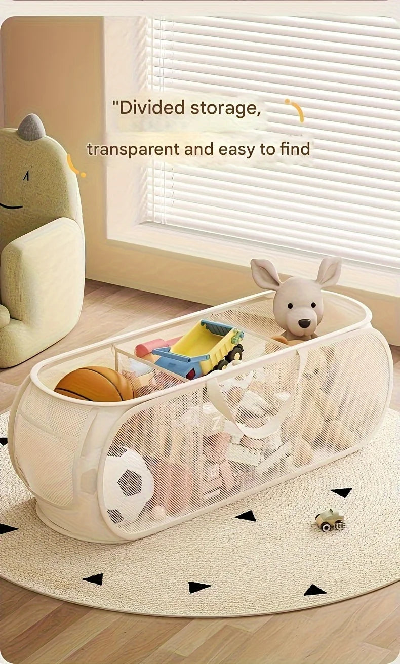 Foldable Mesh Toy Storage Basket