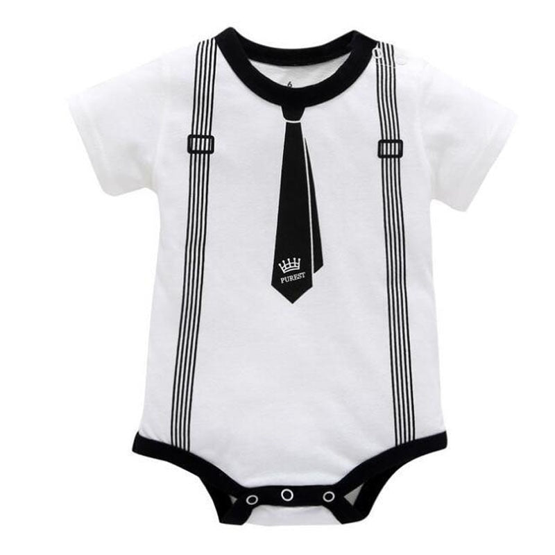 Newborn Tie Print Romper
