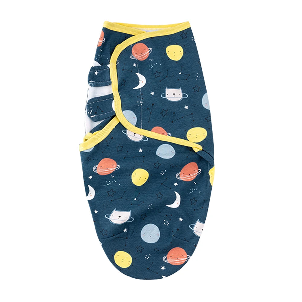 100% Cotton Newborn Swaddle Wrap for Calm, Cozy Sleep