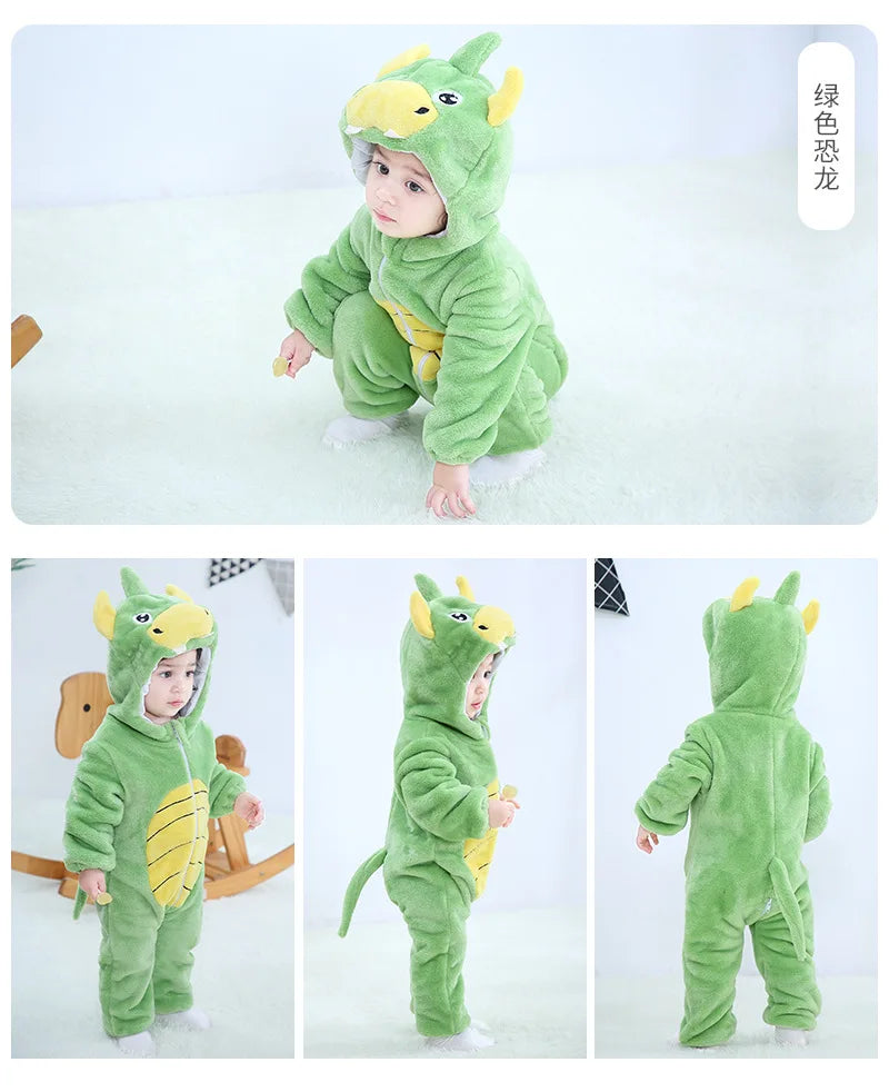 Kids Animal Onesie Pyjamas for Warm Winter Nights & Cozy Playtime
