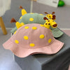 Cute Cartoon Giraffe Bucket Baby Hat