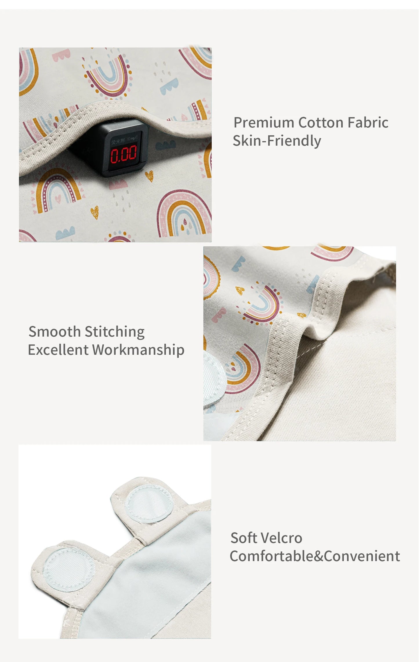 100% Cotton Newborn Swaddle Wrap for Calm, Cozy Sleep