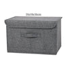 Fabric Organizer Bin with Lid for Home Storage
