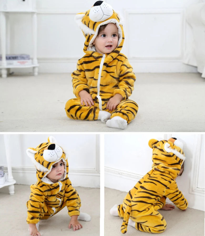 Kids Animal Onesie Pyjamas for Warm Winter Nights & Cozy Playtime
