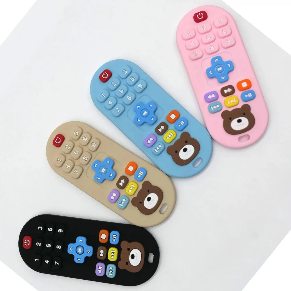 Silicone Baby Teething Remote | Fun Learning Toy for Infants