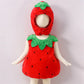 Baby Strawberry Costume - Sleeveless Fruit Romper Outfit with Hat
