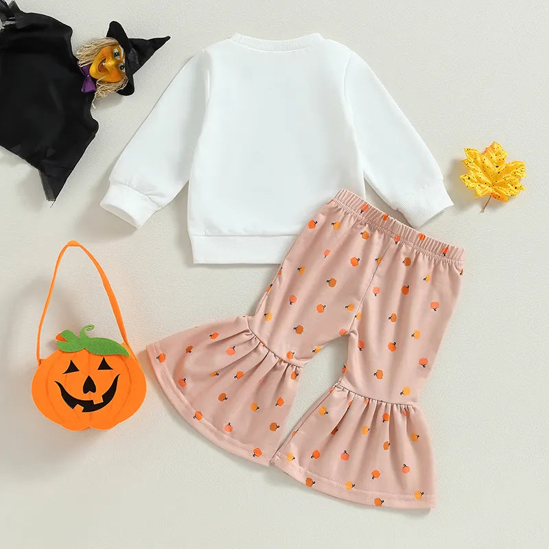 Pumpkin Print Sweatshirt & Pants