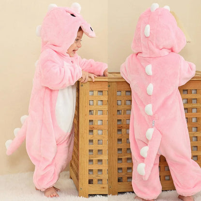 Kids Animal Onesie Pyjamas for Warm Winter Nights & Cozy Playtime