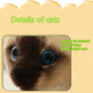 Cat Plush Toy - Soft Realistic Stuffed Cat for Kids & Nursery Decor