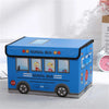Collapsible School Bus Storage Box – 24L Fabric Organizer