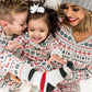 Festive Snowflake Family Matching Pajamas Set