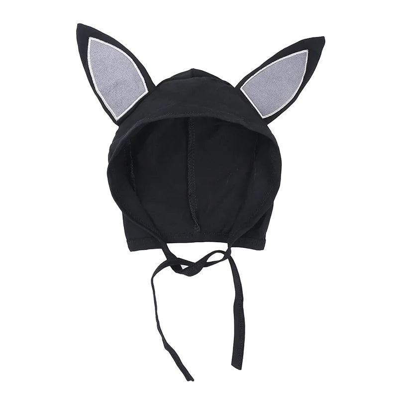 Baby Bat Romper Costume - Black Halloween Jumpsuit with Wing Sleeves