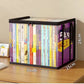 Clear Book Storage Box with Handles