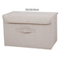 Fabric Organizer Bin with Lid for Home Storage