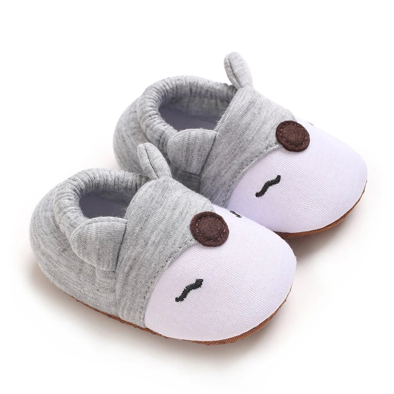 TinyPaws Animal Baby Crib Shoes | Soft Sole Non-Slip Newborn Booties 0-18M