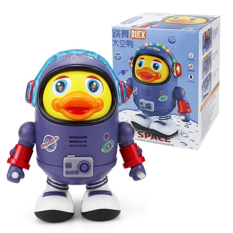 Space Duck Dancing Robot Toy with Lights and Music