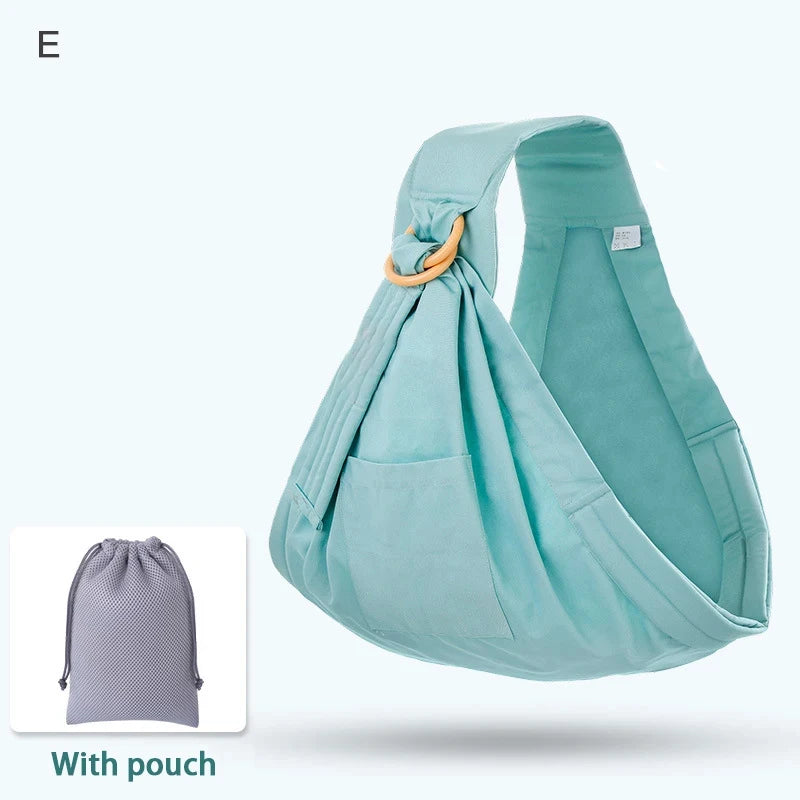Adjustable Baby Wrap Carrier & Nursing Cover – Soft Breathable Sling (0–36 Months)