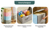 Fabric Organizer Bin with Lid for Home Storage