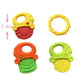 Fruit Silicone Baby Teether Toy Set