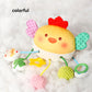 Hanging Baby Crib Toy Plush Bedbell with Pull String and Rattles