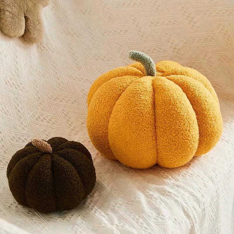 Pumpkin Plush Cushion - Soft Halloween Pumpkin Pillow for Kids & Home Decor