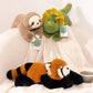 Long Arm Animal Plush Pillow - Soft Cuddly Stuffed Toy for Kids