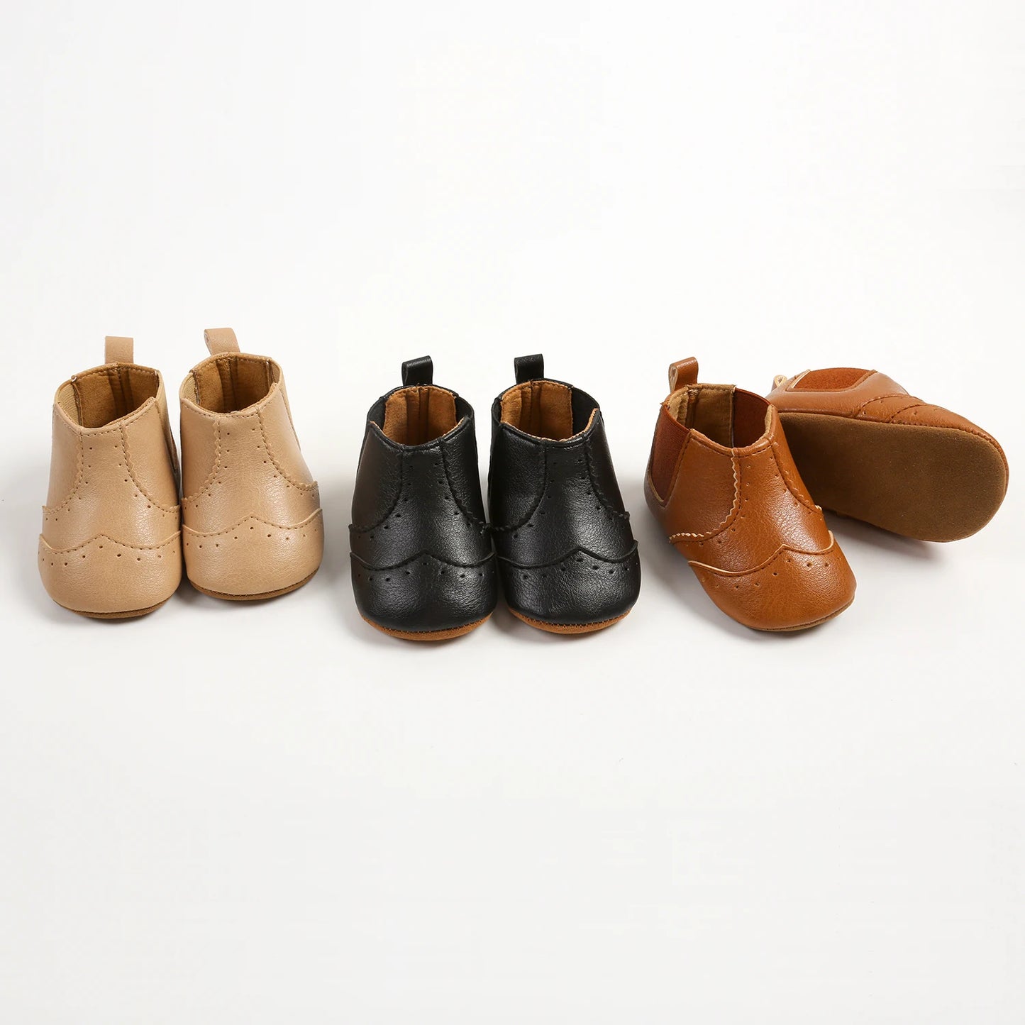 LittleStep Vintage Baby Booties | Warm Anti-Slip Soft Sole Infant Shoes 0-18M