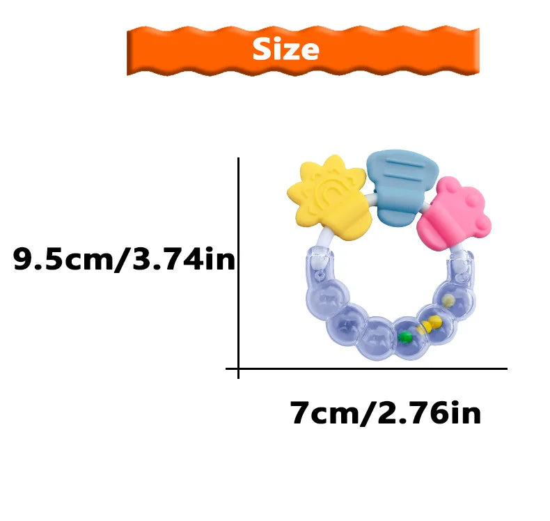 Fruit Silicone Baby Teether Toy Set