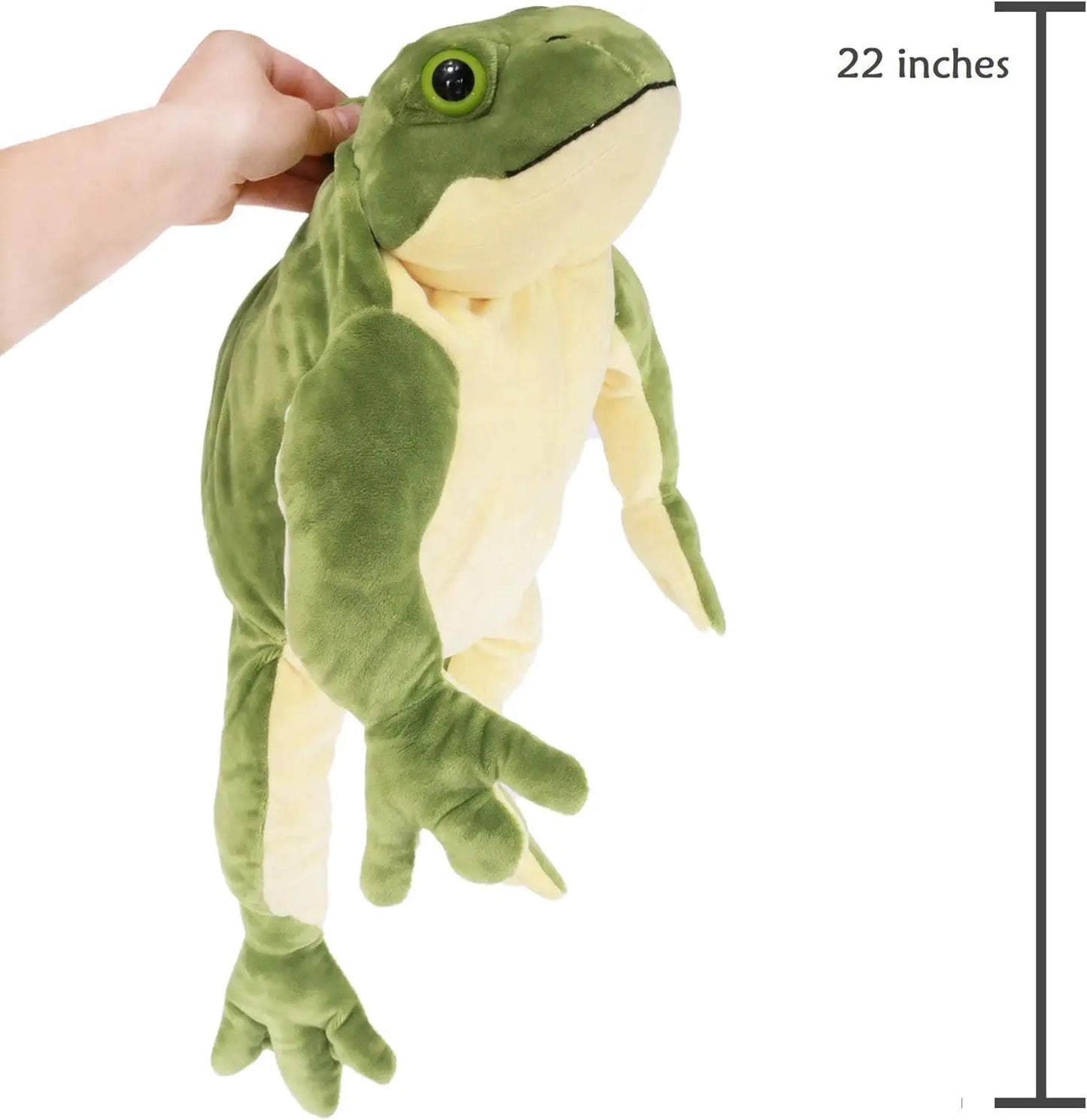 Frog Plush Toy - Soft Green Stuffed Animal for Kids