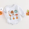 Pumpkin Print Halloween Bodysuit