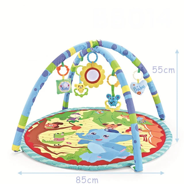 Deluxe Baby Play Gym with Hanging Toys and Soft Activity Mat