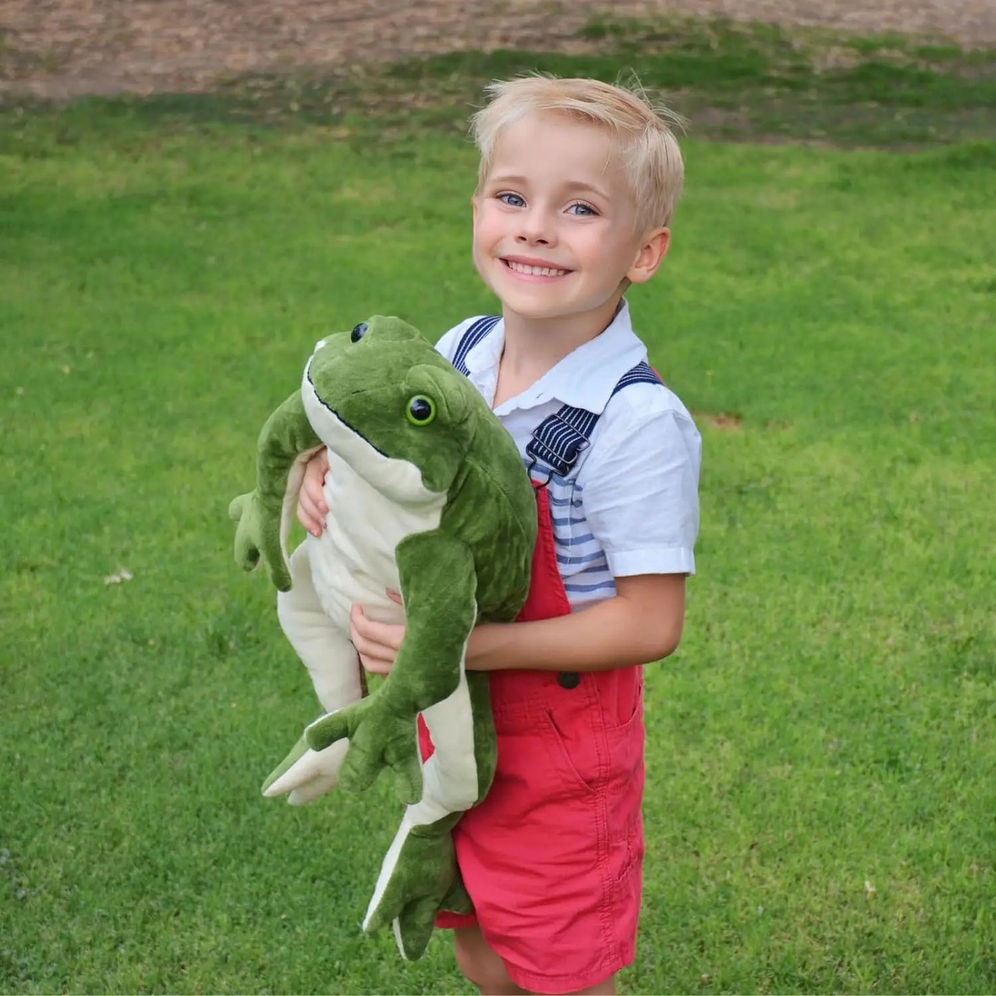 Frog Plush Toy - Soft Green Stuffed Animal for Kids