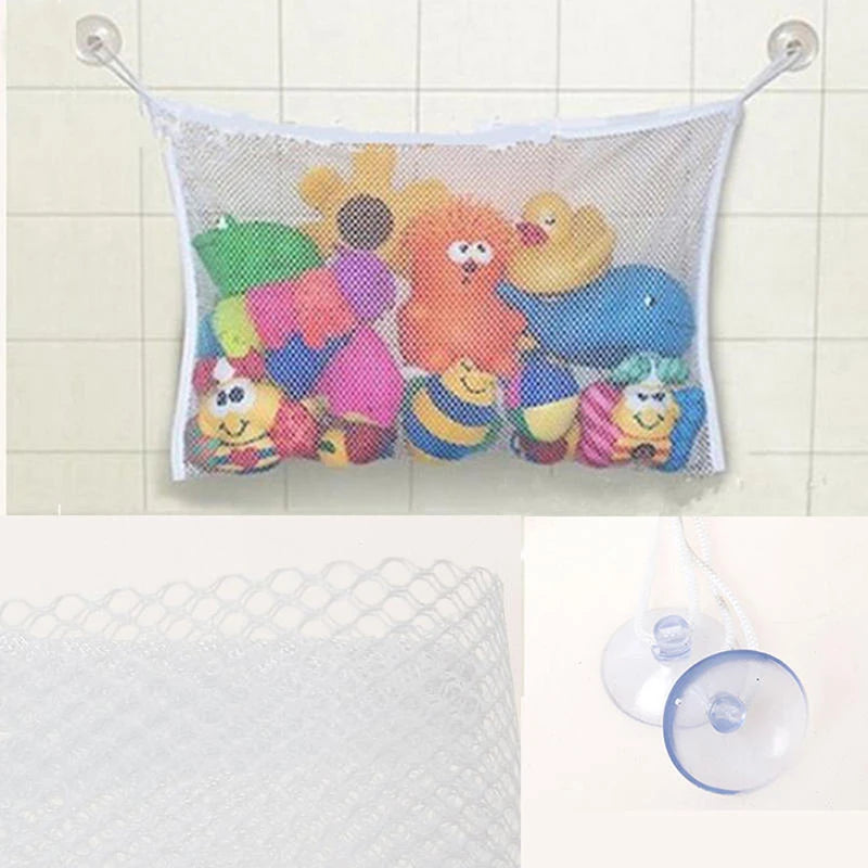 Baby Bath Toy Mesh Organizer Bag with Suction Cups