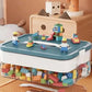 Stackable Kids Building Block Storage Box with 1–3 Layers and Play Lid
