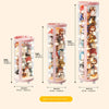 Transparent Plush Toy Storage Tower with Zipper Cover