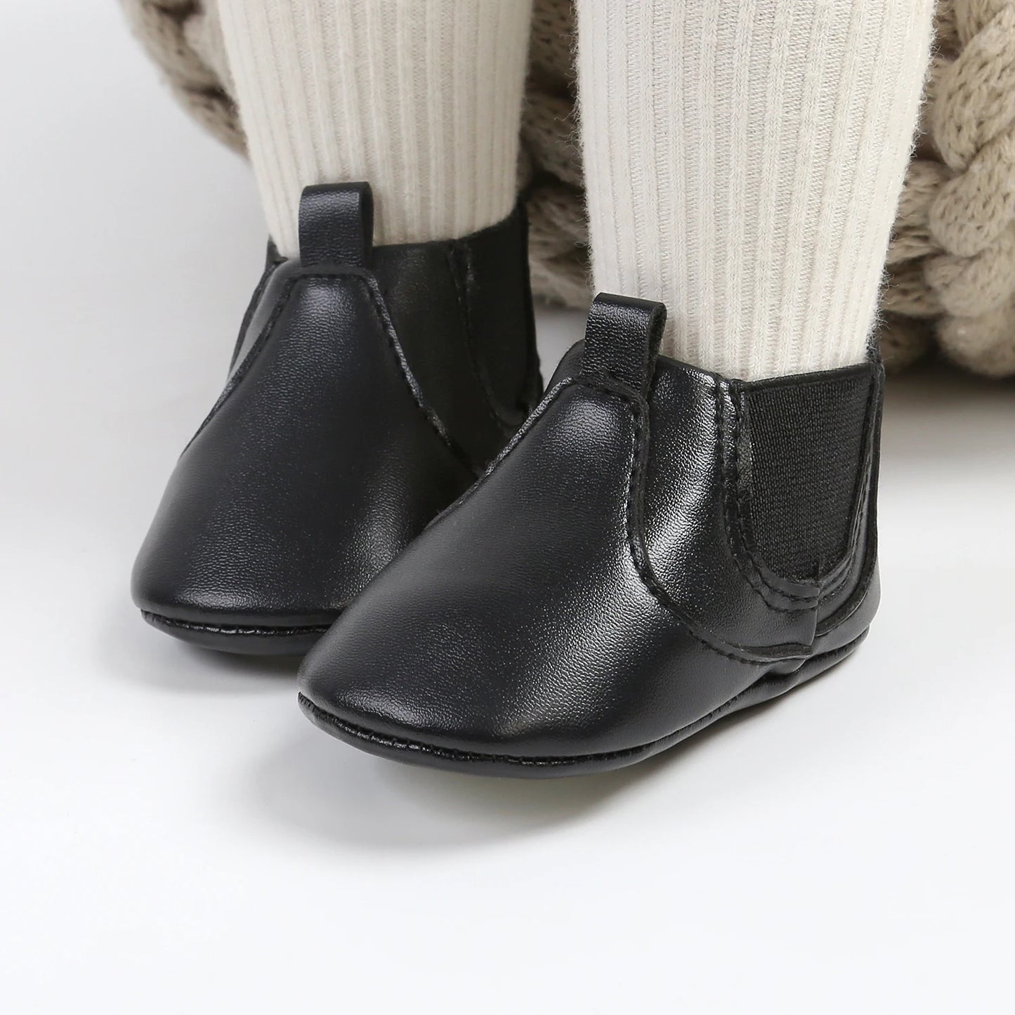 LittleStep Vintage Baby Booties | Warm Anti-Slip Soft Sole Infant Shoes 0-18M